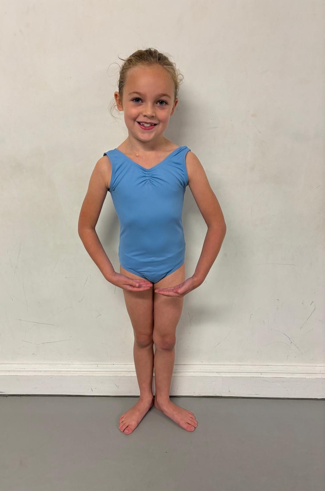Pale blue junior leotard